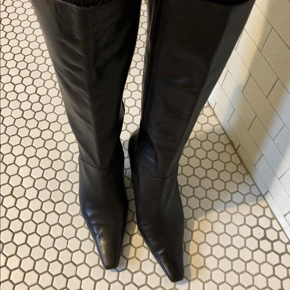 Nordstrom tall brown leather boots 8M